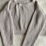 Knit Cream Sweater Tan Size M Photo 0