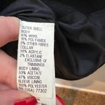 ZARA  Trafaluc navy blue wool blend military overcoat button women's size medium Photo 8