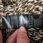 Liverpool Brown Animal Print Inverted Pleat Button Down Size Medium Photo 6