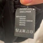 Sessùn+ Black Patterned Short Sleeve Casual DRAWSTRING waist Dress Basic Size M Photo 10