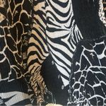 Notations  Animal Print Reversible LS Women’s Button Down Jacket Blazer Sz XL Photo 1