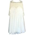 Torrid NWT  Ivory Lace Wedding Dress with Pearls - Size 20 Photo 14