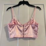 Adika Bustier Corset Like Crop Top Satin Silky Light Baby Pink Photo 1