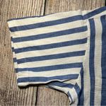 VTG 80s LL Bean Button Up Shirt Women’s M Blue White‎ Stripes Cool Weave Coastal Size M Photo 4