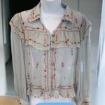 ZARA Limited Edition
Embroidered Vintage Floral
Cottage Prairie Romantic Top Photo 4
