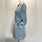 Free People Anthropologie Revolve Dynomite Denim Snap Front Mini Dress S-M Photo 6