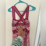 Faherty Pink and Cream Textured Fabric Photo 2