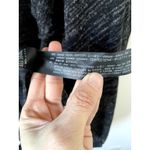 ZARA Open Front Long Linen Cardigan Black White Size Medium Photo 3