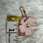 Coach  Gold Tea Rose Flower Floral Bag Charm Hang Tag Photo 2