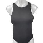 ZARA  Women's Black Sleeveless Racerback High Neck One Piece Bodysuit Tank Top M Photo 0