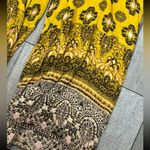 Free People  Maribelle Cut-Out Jumpsuit Size Medium Yellow Bohemian Paisley Photo 5