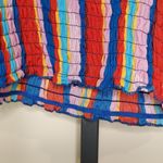 Liberty Love Multi Color Striped Accordion Crop Photo 11