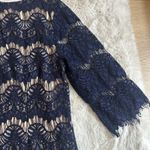 Jessica Howard  Mini Lace‎ Sheath Dress 3/4 Sleeve Sz Petite 12 Christmas Dress Photo 7