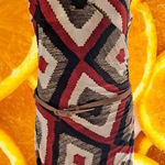 Ralph Lauren LAUREN Red, Black and‎ Tan Geometric Shape Dress Size M Photo 0
