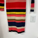 Plenty By Tracy Reese  Red Yellow Striped Ribbed Knit Dress Knee Length XS Photo 2