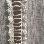 Maurice's  Ivory Crochet long Drape Vest with pockets! Photo 9