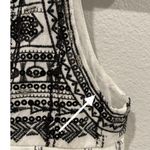 Anthropologie SEE YOU SOON Antique White Beads Ethnic Embroidery Mini Dress Photo 8