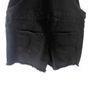 No Boundaries  Women's Size‎ Large 11-13 Black Distressed Overall Shorts Photo 4
