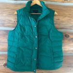 Lands' End Full Zip Vest Kelly Green Puffer Down Feather Photo 0