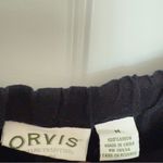 Orvis  Black‎ Medium Linen Cropped Ankle Pants Photo 4