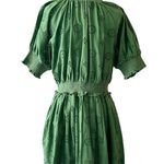 Roller Rabbit Fiorella Dress Astra Eyelet Green Cotton Short Sleeves Small NEW Photo 9