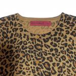 lightweight cheetah print button up cardigan Brown Photo 2