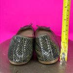 Banana Republic  Snake Embossed Green Leather Ballet Flat Sz 9 Photo 2