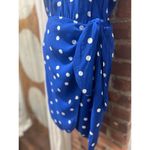 & Other Stories & Other Stories Retro Style Polka Dot Mini Wrap Dress Blue White size 2 Photo 2