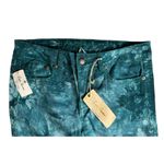 NEW Royal Premium Womens Turquoise Tie Dye Ankle Skinny Leg Jeans Blue Size 6 Photo 2