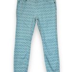 Vineyard Vines Anchor Dot Print Crystal Blue Skinny Jeans Size 6 Women's Photo 0