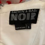 Sachin + Babi  Strapless Red and White Top Size Small Photo 3