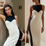 Mara Hoffman Aleks Ribbed-Knit Cotton Maxi Dress Size XS Photo 3