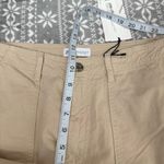 ZARA NWT Straight Leg Cargo Pants Cream Neutral Size 6 Photo 9