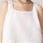 J.Crew Squareneck Button Back Tank in Linen Photo 0