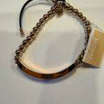 Michael Kors Gold-Tone Logo plaque Bead Bracelet Photo 1