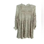 By Together  brown and white dot boho mini dress sz small d13 Photo 2