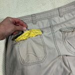 Boden Women Beige Cargo Pants Cuff Button Detail Wide Leg Cotton Size 6R Tan Photo 4