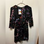 Desigual NWT  leia dress black‎ floral sz 2 (euro 36) Photo 3