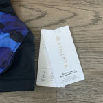 Athleta Freestyle Camo High Neck Bikini Top - Size S - Blue/Black - NWT Photo 7