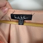 Nicole Miller  Womens Abstract Blouse Sz 3X‎ Colorful Retro V-Neck Puff Sleeve Photo 8