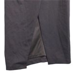 Halston Heritage Halston Celeste Pleated One Shoulder Gown Black Maxi Sleeveless Slit Zip 12 New Photo 6