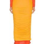 SIMON MILLER Mesh Pluto Midi Skirt in Sunset Orange Size XS Photo 2
