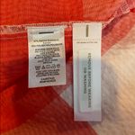 Lou & grey Gingham Check Tiered Tank Midi Smocked Dress in Coral/White Size L Photo 10