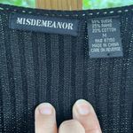 Misdemeanor Women's Vintage Black Suede Blend Open Cardigan Size M Size M Photo 7