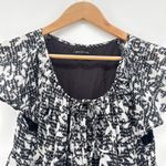 Urban Outfitters ‎ Outfitters Bea Gingham Floral Mini Dress Black White Short Sleeve Medium Photo 5