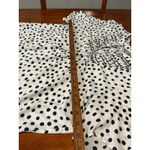 Loft THE  Women's Blouse Polka Dot Large Tie White Black Work Office Top‎ Shirt L Photo 5