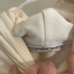 Alexander Wang  Cream Cropped Hoodie Photo 5