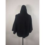 Anthropologie black  poncho sweater hooded small  Bell Sleeves Soft Thick Photo 2