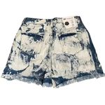 BP  Ripped Nonstretch Denim Cutoff Blue Bleached Wash Tie Dye Shorts SZ 29 Photo 4