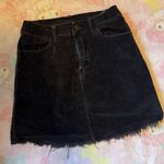 Brandy Melville  Corduroy Mini Skirt Black Photo 0
